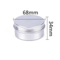 80ml Aluminum Can  80g pink Silver Gold White Black Rose Gold Aluminum Tea Container Hair Wax  Jar