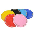 Round Silicone Bling Glitter Diamond Coaster PVC Travel Auto Cup Mats Insert Anti Slip Coaster