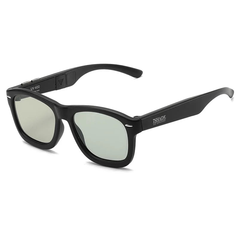 NEW Original Designed Sunglasses Dimming LCD 7 Colors Polarized Lenses Electronic Adjustable Darkness Sun Glasses Men