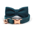 Lovely Puppy Dog Cat Collar with Bell Fancy Calming Cat Collar Bow Tie logo Engraving Personalized Luxury Cat Collar Velvet