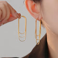 Elegant Fashion Earrings Vintage Brass Snake Chain Earrings Gold Silver Drop Long Tassel Earrings for Women