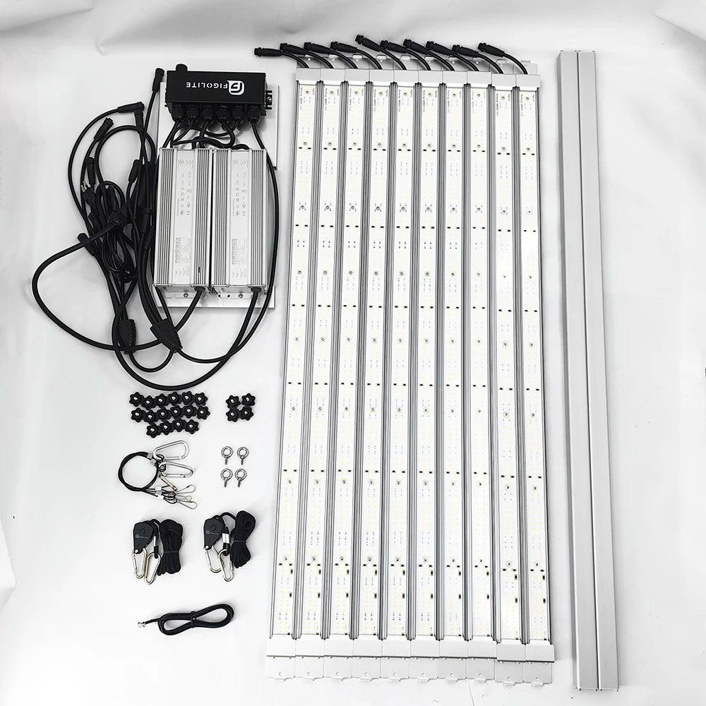 Figolite Led Grow Light 1000w LED 10 Bars Indoor Plant Dimmable Full Spectrum Original LM301H EVO