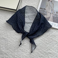 New Fashion Polka Dot Square Scarf Triangle Scarf Summer Thin Bandana Small Neck Scarf French Vintage Headband Ribbon