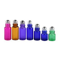 Wholesale 1ml 2ml 3ml Essential Oil Roller Bottles Glass Sample Perfume Roller Bottle with Stainless Steel Roller Ball