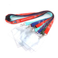 Personalized logo Cheap Neck Printed Custom Polyester Lanyards with Id Card Holder