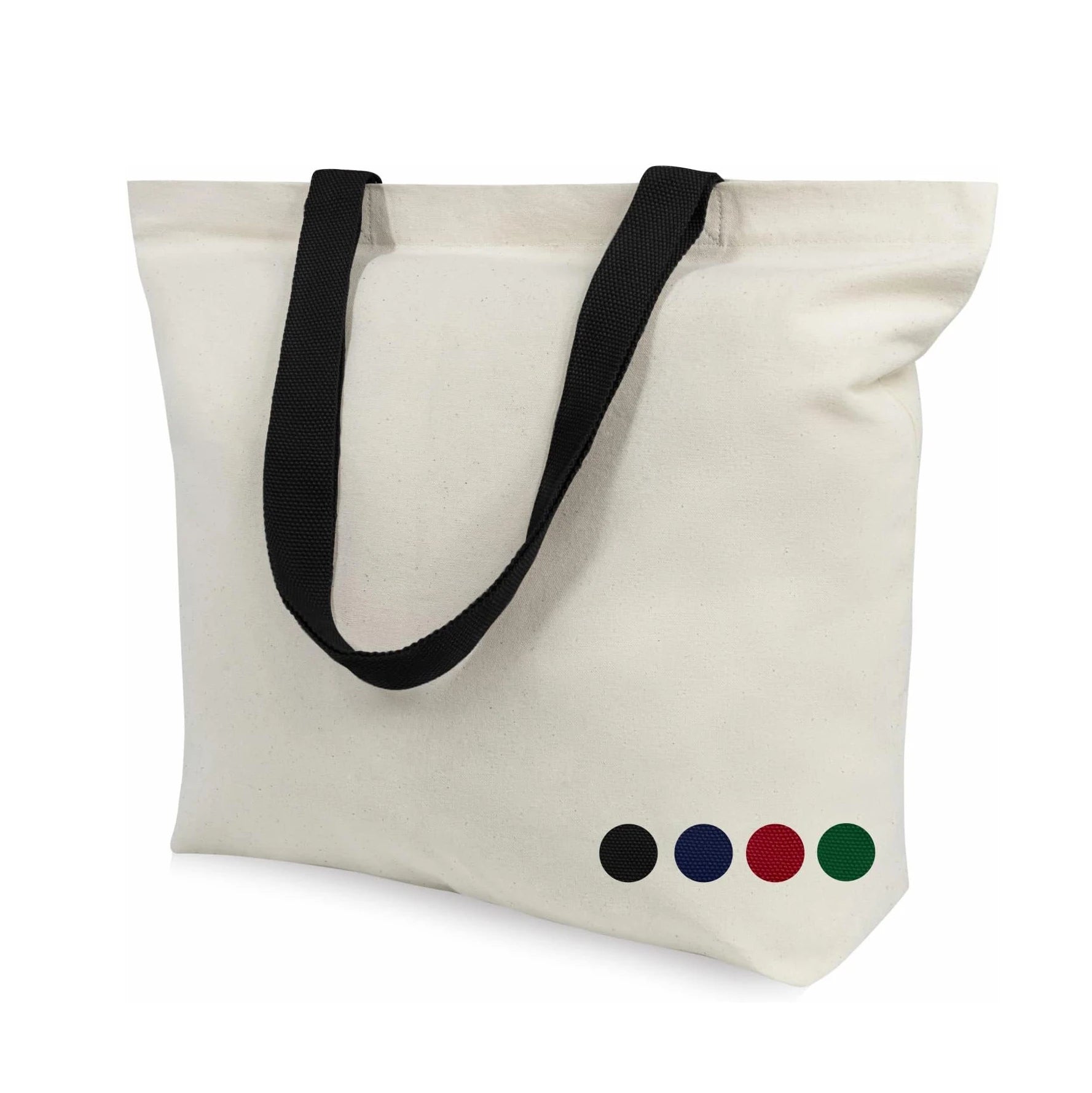 Custom Diy Your Creative Design Grocery Shopping Large Recycled Tote Canvas Cotton Bag With Magnetic Clasp