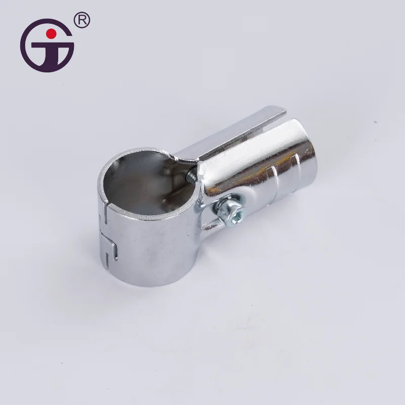 HJ-1 Wear-Resistant Chrome Plating Plastic Coated Pipe T Shape Wire Rod Connector in 2.3MM for OD 28MM Lean Tube System