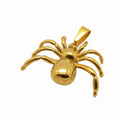 Punk Spider Pendant 18K Gold Plated Stainless Steel Animal Charm Hip Hop Men Spider Necklace Jewelry