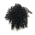 AU Remy Hair 8inch Clip on Hairpiece Extension 100 Real Human Hair Easy to Use Curly Bun for Women