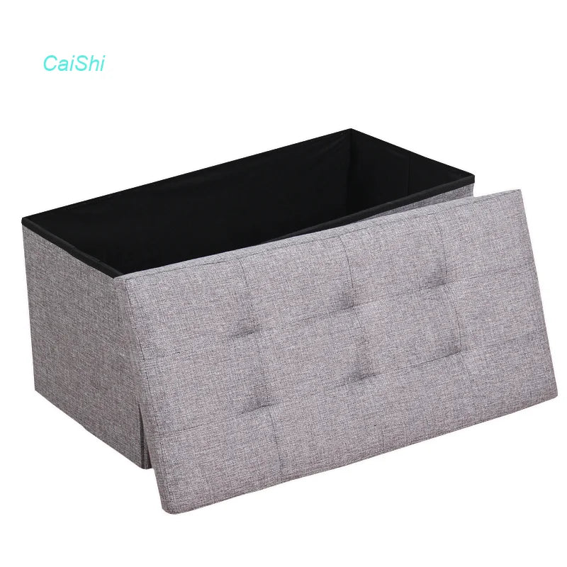 Hot Seller 30*15*15 Inches Folding Ottoman Storage Stool Dining Villas Bedrooms Bathrooms Schools Decorative Living Room