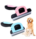 MMG Eco-Friendly Stainless Steel Deshedding Tool for Cats Safe Rubber Grooming Brush for Pets Hair Removal Trimmer