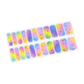 Huizi New Design Gel Nail Decoration Adhesive Nail Polish Sticker semi-cured gel nail sticker