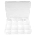 Newbility 12 Compartments 4 Compartments Clear White Bait Container Plastic Lure Box Fishing Spoon Tackle Case