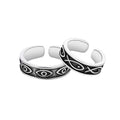 Open Fashion Evil Eye Ring Artistic Retro Minimalist Fish Copper Ring