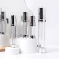 Luxury Portable Gold Airless Lotion Bottle 5ml 10ml 13ml 20ml 30ml Empty Vacuum Cosmetic Perfume Atomizer for Shampoo