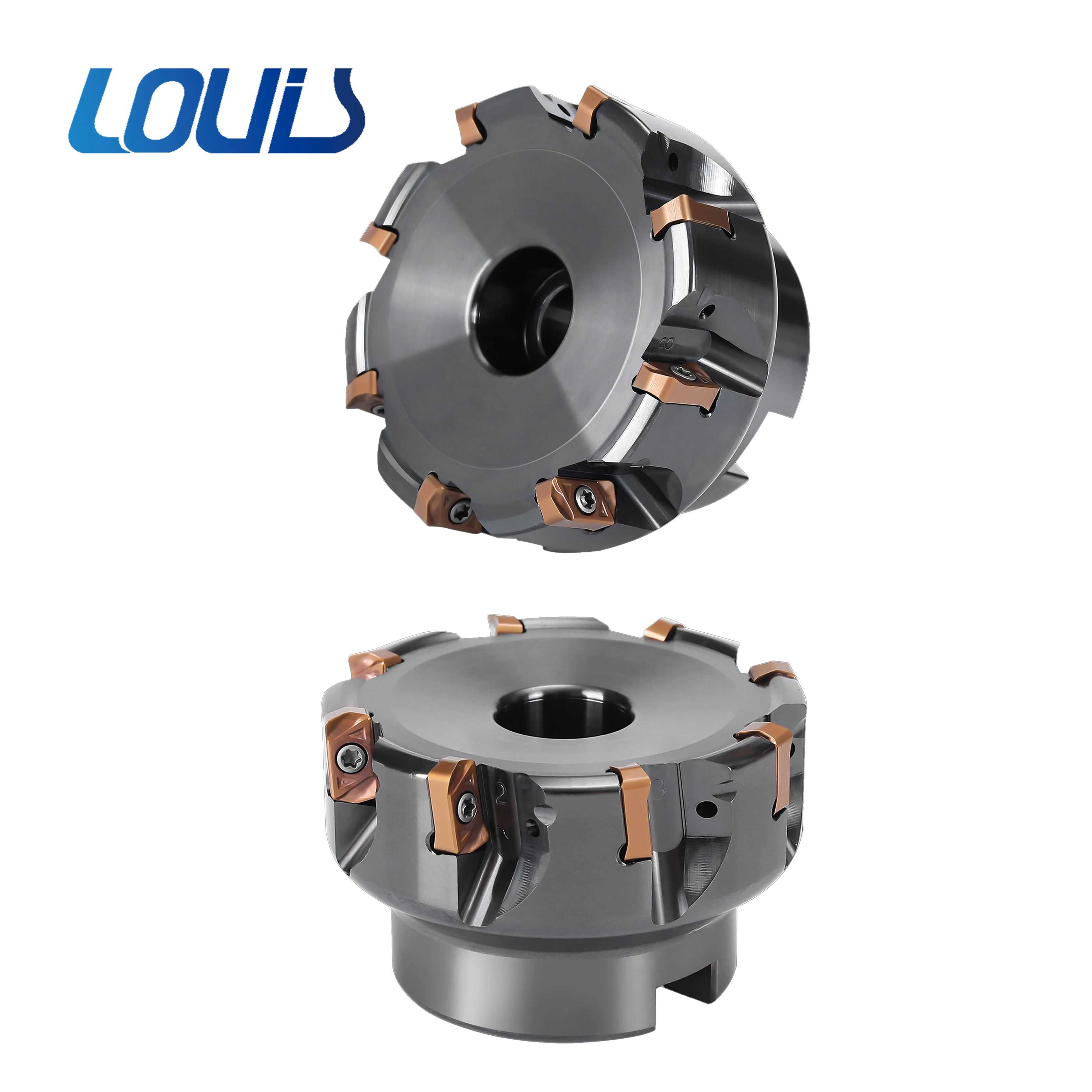 CNC Fast Feed Carbide Cutter Head EXN03R Double Edge LNMU0303 Toolhead for Open Rough Milling Machining Center