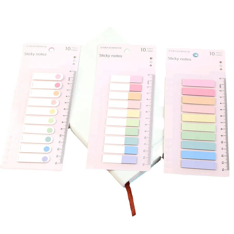 Hot Sale Multi-Function Labels with Ruler Writable Sticky  Index Tabs Page Markersfor Book Flag and File Classification