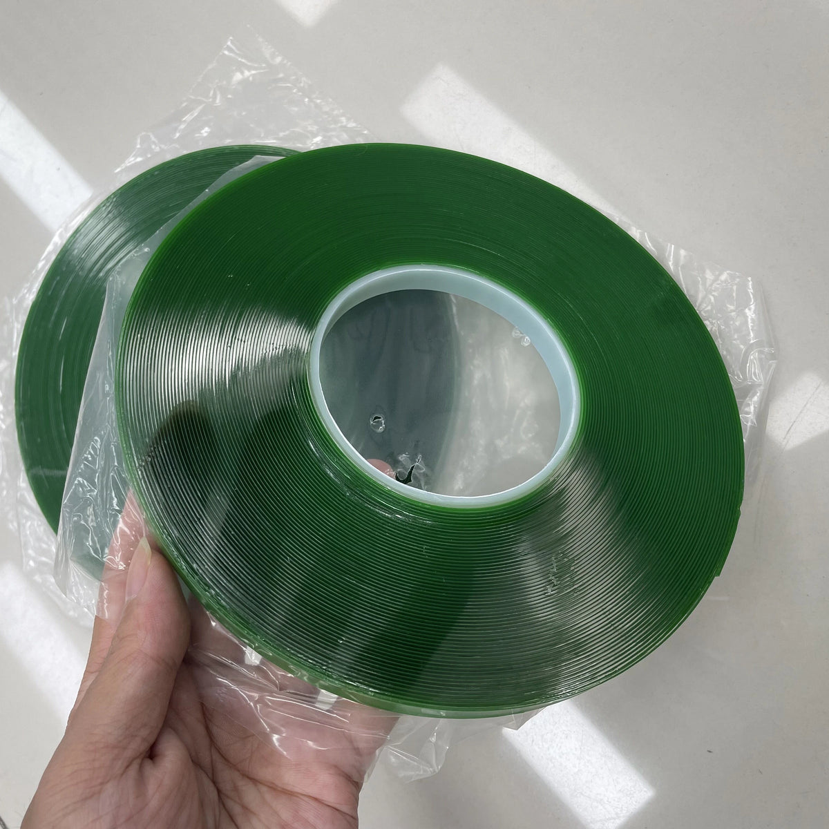 Thick Acrylic Adhesive Double Sided Foam Mounting Tape With Paper Blue Green Red Liner