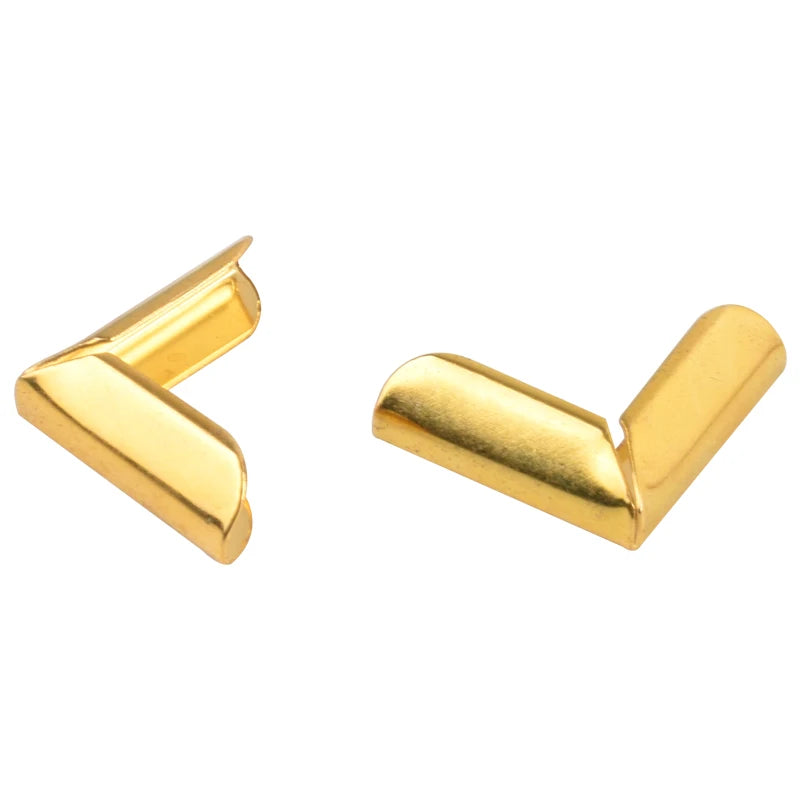 Ivoduff 25x18mm Metal Book Decoration Corner Gold Corner Protector