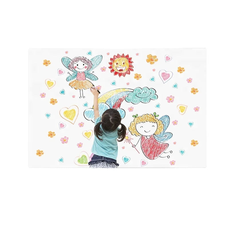 Self-Adhesive Wet and Dry Erase Magnetic PET Film Board Effective Communication Magnetic Whiteboard for To-Do Lists