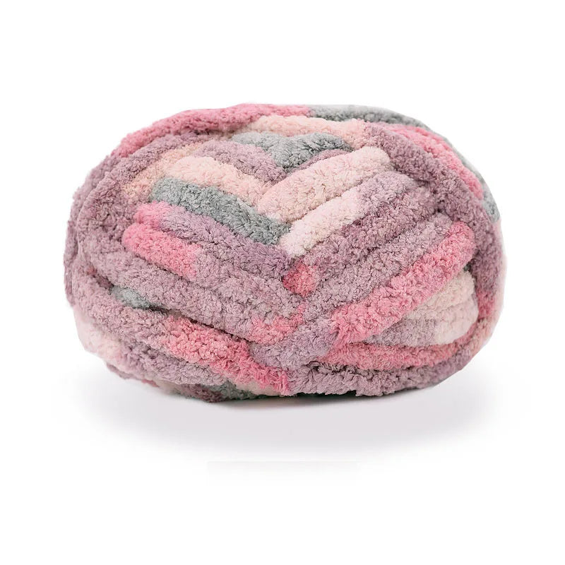 Wholesales Knit Soft Crochet Polyester Hand Knitting Chunky Chenille Thick Jumbo Yarn for Blanket