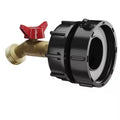 2" Coarse Thread 2.44 "fine Thread Brass Garden Hose Valve Faucet tank Adapter