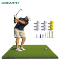 5x4ft Golf Hitting Mats Practice Outdoor Indoor Artificial Turf Golf Practice Mats with Rubber Tees