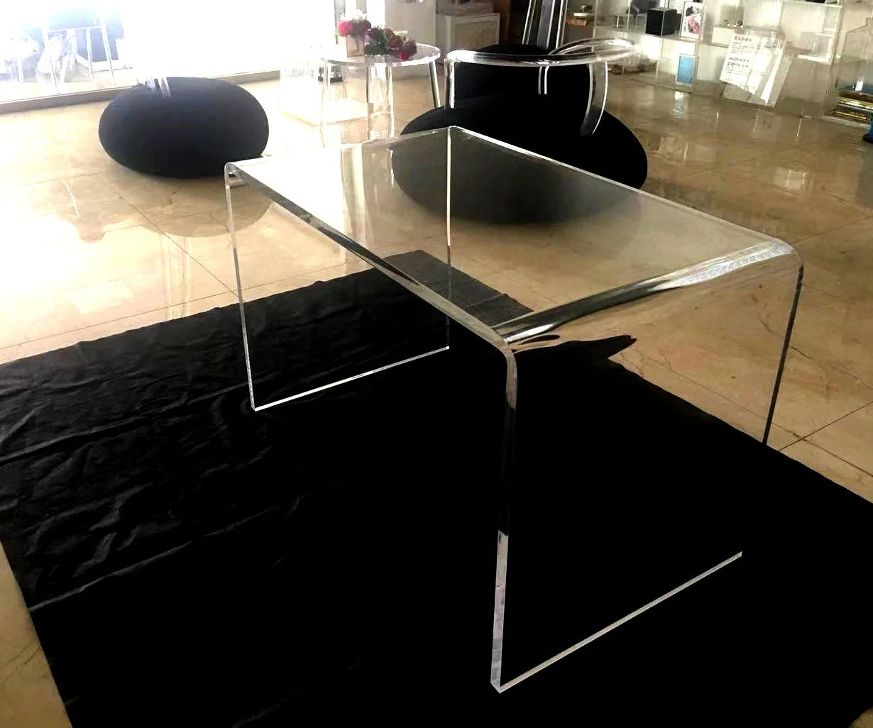 Manufacturer Factory Supplier Modern Designed Custom Acrylic Table Clear Acrylic Coffee Table Lucite Coffee Table