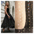 Classic Polka Dot Dress Fabric Rainbow Foil Printed Tulle 2025 New Design Style Wholesale Clothing Fabric