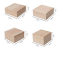 Multi Specification Household Pine Wood Gift Storage Packaging Memory Empty Box With Lid
