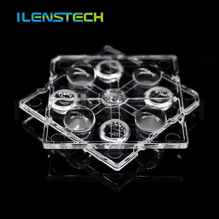 Led Lens Manufacturer Pmma 3535 Led Lens 4 in 1 50mm Led Lens Array