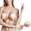 2024 New Style Sexy Seamless Silicone Bra Thin Matte Print Reusable Adhesive Push-up Bras for Women
