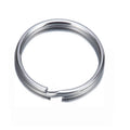 Factory Supply Titanium Metal Split Key for Ring CNC Machined Broaching Type for Key Chain
