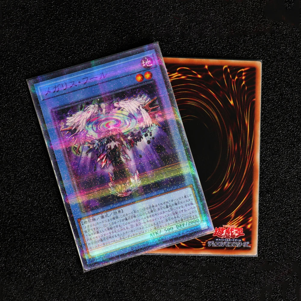 600pcs Double Clear Prismatic Hologram Card Sleeves PP Material Holographic Card Sleeves for Yugioh Card
