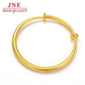 Gold Auspicious Cloud Fu Lu Shou Gold-Plated Bracelet Fashion Best-Seller Gift Good-Looking Carved Push-Pull Non-Fading