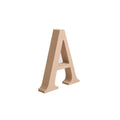 Home Decoration Desktop Standing  Wooden Alphabet Letters  Engraved Wooden Numbers