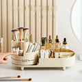 Plastic Organizing Boxes Makeup Brush Acrylic Storage Organizer Cosmetics Rotating Pen Holder