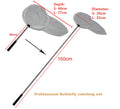 Wholesale Stainless Steel Telescopic Scalable Insect Nets for Butterflies Dragonflies Telescopic Fishing Nets for Shrimp Tadpole