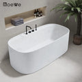 67inch Oval Shape Cast Stone Bath Solid Surface Tub Luxury Soaker Bathroom Freestand Artificial Stone Bathtub