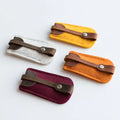 Portable Leather  Pouch Felt Car Key Bag with Promotional Keychains Gift for Men & Women