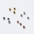 High Grade S925 Sterling Silver Silicone Adjustable Round Spacer Beads for Jewelry Making
