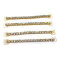 Wholesale Gold Plated Rhinestone One Row Crystal Bikini Connectors for Competition Bikini Suits