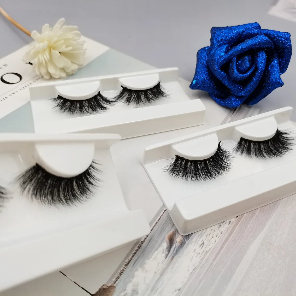 Wholesale Private Label 3D Fluffy Faux Mink Full Strip Eyelashes Vegan Lashes Vendor