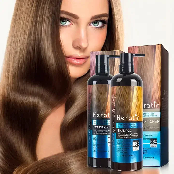 OEM China Manufacturers Wholesale Hair Shampoo and Conditioner Private Label Brazilian Natural Deep Nourishing Hair Care Set