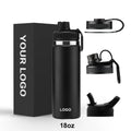 Dishwasher Safe Stainless Steel Flask Double Wall Vacuum Insulated Sports Gym Water Bottle with Handle