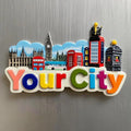 Factory Tourist Souvenir Manual Painting 3D Polyresin Customized Logo Resin Crafts Refrigerator Fridge Magnets