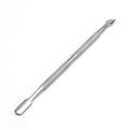 410 Stainless Steel Nail Cuticle Pusher and Cutter Dual Head Trimmer Manicure Tool