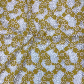 High Quality Crepe De Chine Handcut Chiffon Embroidery Dress Lace Fabric