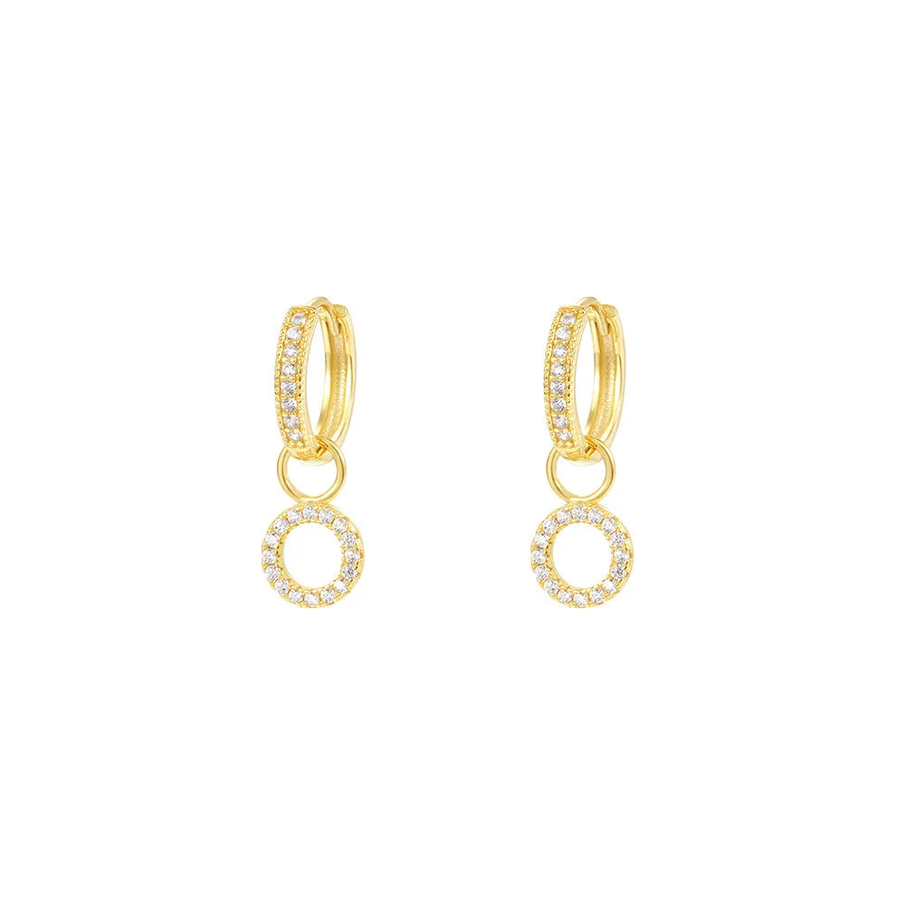 Fine Jewelry Earrings CZ Cubic Zirconia 925 Sterling Silver Earrings Jewelry Cartilage Small Huggie Hoops Drop Earrings