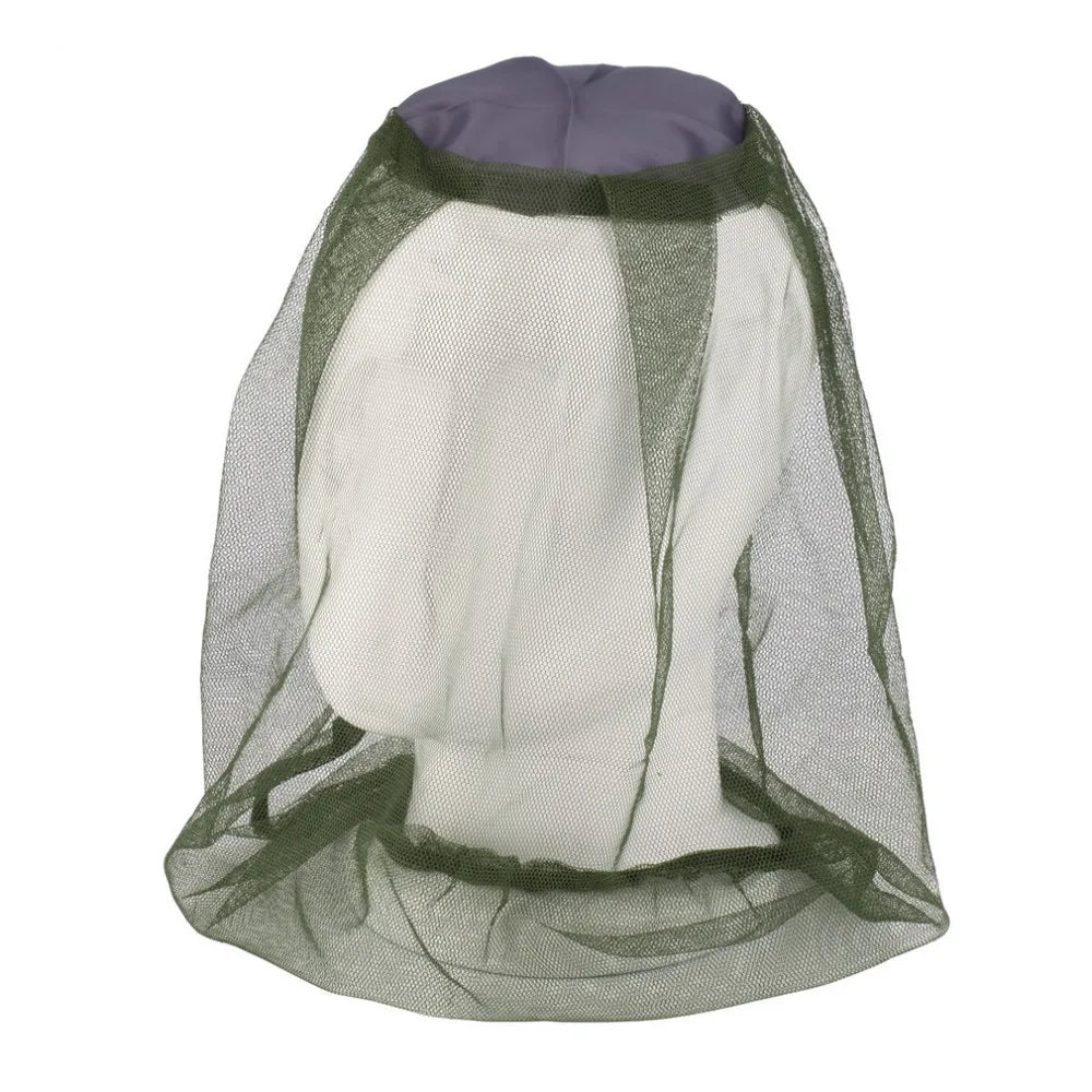 Premium Head Net Face Mesh Bug Bee Mosquito GnatsMosquito Hat Mask Head Cover for Camping Hiking Fishing